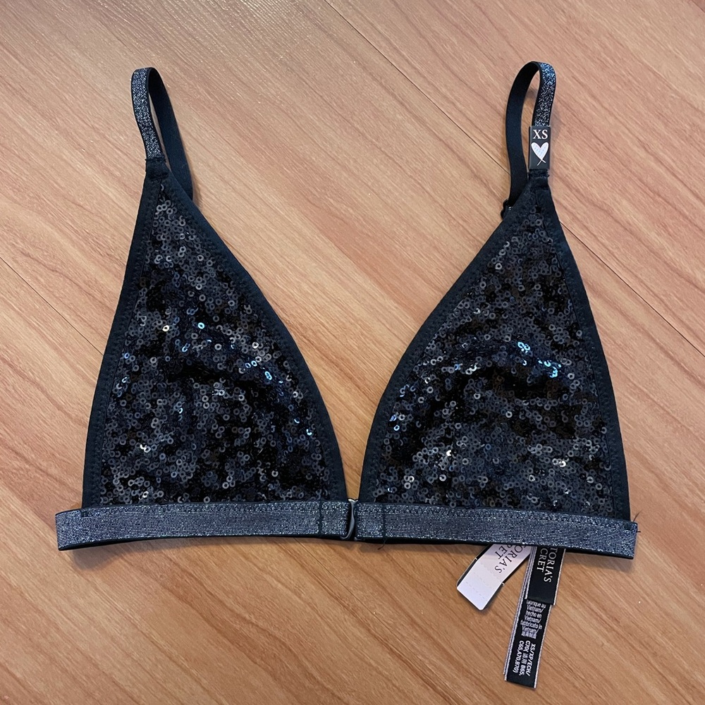 Victoria’s Secret Black Sequins Bralette